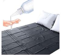Dooisuue B'D'-S-M 1PC Copriletto in plastica Impermeabile Coprimaterasso nero Copriletto 11D21