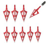 wolfman 12 Pezzi di Punte da Caccia in Acciaio Inossidabile da 100 grani con Design Standard avvitabile - Consigli per Il tiro con L'Arco, la Caccia e Il tiro al Bersaglio