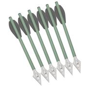 wolfman 6.3 Pollici R9 Balestra Bulloni Frecce in Alluminio Frecce per Balestra con 100 Grani Punta di Freccia Frecce da per Tiro con L'Arco Tiro di Mira 12/24 Pz (24, Verde)
