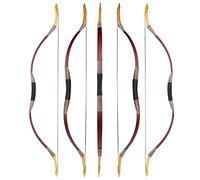 wolfman Arco Tradizionale Arco Ricurvo Long Arco Sportivo Tiro con L'Arco Arco da DIY Arco di Legno Asiatico Arco Mongolo per Adulti Adolescente Principiante Mano Sinistra Destra(F, 20Lbs)