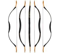 wolfman Arco Tradizionale Arco Ricurvo Long Arco Sportivo Tiro con L'Arco Arco da DIY Arco di Legno Asiatico Arco Mongolo per Adulti Adolescente Principiante Mano Sinistra Destra(K, 35Lbs)