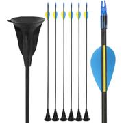 wolfman Frecce da tiro con Arco con Ventosa e Piume in Gomma Frecce da tiro con Arco ricurvo per Giochi al Chiuso e all'aperto attività per Famiglie per Tutte Le età (12pcs Pink)