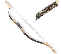 Wolfman Handmade Traditional Recurve Bow Kit Horsebow Wooden Arrows Mongolian Bow per Tiro a Sinistra o Destra 30-60lbs Caccia (Solo arco, 45libbre)
