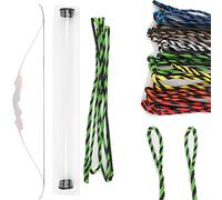 wolfman Torsione Fiamminga Tiro con L'Arco Corde per Archi Ricurvi 40-67 Pollici 16 Fili Dyneema Corda di Ricambio per Arco Tradizionale Arco Ricurvo Arco da Caccia Arco Lungo(Tipo 4, 55 Pollici)