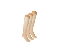 WOLFORD Calze al ginocchio confezione da 3 gobi beige | S