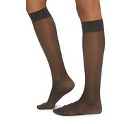 Wolford Satin Touch 20-Ginocchiere Calze al Ginocchio, Denari, Nero, M Donna