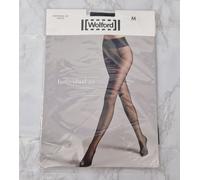 WOLFORD Donna Individual 20 Nere Tights Mat Trasparenti Taglia Medium 14/16