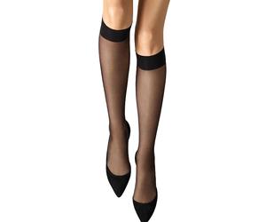 WOLFORD Kniestrümpfe Satin Touch 20 den Black nero | M