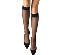 Wolford Satin Touch 20 Knee-Highs Calze al Ginocchio, 20 DEN, Nero (Black 7005), S Donna