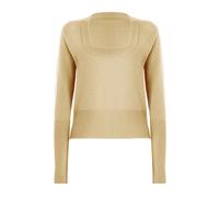 Wolford - Luxe Merino TOP Long Sleeves - - Knitwear - Donna - Beige - S