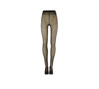 WOLFORD Moda calza VELVET NET ILLUSION Nero/Nero nero | S