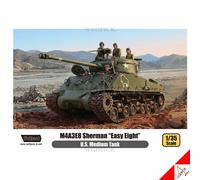 WOLFPACK 1/35 M4A3E8 Sherman Easy Eight US Medium Tank Premium Model kit WP13001