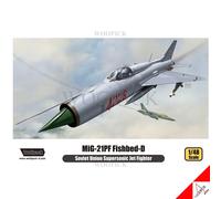 WOLFPACK 1/48 MiG-21PF Fishbed-D Soviet Supersonic Jet Fighter Model Kit WP14821