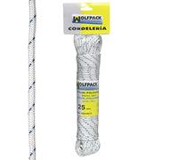 Wolfpack 16010075 - Corda di nylon bianco/blu ad alta tenacità (matassa 25 mt)