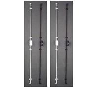 Wolfpack - 3010250 - serratura keyless falleba 93 / marrone (Confezione da 2)