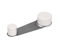 WOLFPACK LINEA PROFESIONAL 5320301 Fermaporta Adesivo con Fermo Bianco, 19 x 103 x 32 mm