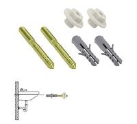 Wolfpack Linea Profesional 13070100 Kit Sanitario Fija Lavabo 10x110 mm. (2 Piezas), Cranberry