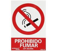 WOLFPACK LINEA PROFESIONAL 15051275 Cartel Prohibido Fumar 30x21 cm, Cranberry