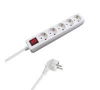 WOLFPACK LINEA PROFESIONAL 19010490 Base Multiple 5 Tomas con Toma De Tierra con Interruptor