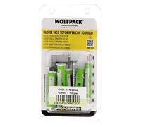 WOLFPACK LINEA PROFESIONAL Blister Tacos Topgripper Bimaterial Con Tornillos Ø 10 mm. 10 Piezas Taco Anclaje Universal, Taco Hormigon, Taco Pladur