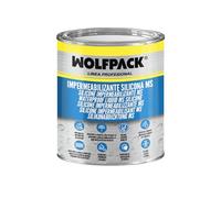 WOLFPACK LINEA PROFESIONAL Impermeabilizzante silicone Ms Polymer bianco 1 kg. Silicone liquido, rivestimento acrilico, impermeabilizzante, vernice acrilica