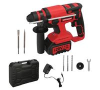 WOLFPACK LINEA PROFESIONAL Martello SDS PLUS A Batteria 20 Volt. Con batteria 4.0 Ah. 1.400 R.P.M. 3 Funzioni Scalpellare, Perforare e Forare con Martello