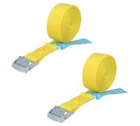 WOLFPACK LINEA PROFESIONAL Nastro di Ancoraggio a cricchetto 4,5 Metri x 25 mm. (2 Pezzi) Cricchetto in Metallo Automatico, Cinche, Imbracatura, Cinghia di Fissaggio