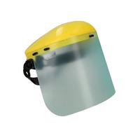 WOLFPACK LINEA PROFESIONAL Protezione viso con imbracatura regolabile schermo policarbonato 390 x 200 mm. Visiera Sicurezza, Anti Impatto, Casco Decespugliatore