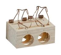 WOLFPACK LINEA PROFESIONAL Trampa ratones madera 2 agujeros Ã˜ 28 mm.