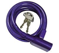 WOLFPACK Maurer 3110817 - Catena per Bicicletta a Spirale con Chiave, 8mm x 150cm