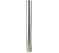 Wolfpack Tubo Estufa Acero Galvanizado Ã˜ 120 mm, Ideal Estufas de Leña, Chimenea, Alta resistencia, Conducto Humos