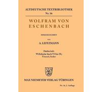 Wolfram Von Eschenbach Willehalm Buch VI bis IX; Titurel; Lieder (Tascabile)