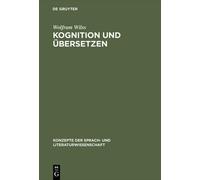 Wolfram Wilss Kognition Und Übersetzen (Copertina rigida)