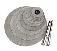 Wolfride 10 pezzi assortiti piccola ruota di taglio diamantata lame disco rotativo kit di utensili per taglio diamantato disco da taglio per utensile rotante