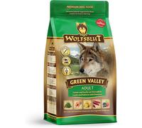 WOLFSBLUT Green Valley Adult per cani con agnello, salmone e verdure 12,5 kg