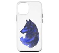 Wolfskopf Wolfssilhouette lupi montagne avventura natura lupo Custodia per iPhone 12/12 Pro