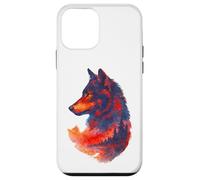 Wolfskopf Wolfssilhouette lupi montagne avventura natura lupo Custodia per iPhone 12 mini