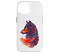Wolfskopf Wolfssilhouette lupi montagne avventura natura lupo Custodia per iPhone 14