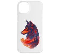 Wolfskopf Wolfssilhouette lupi montagne avventura natura lupo Custodia per iPhone 14 Plus