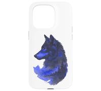Wolfskopf Wolfssilhouette lupi montagne avventura natura lupo Custodia per iPhone 15 Pro