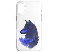Wolfskopf Wolfssilhouette lupi montagne avventura natura lupo Custodia per iPhone 16 Plus