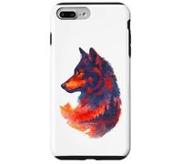 Wolfskopf Wolfssilhouette lupi montagne avventura natura lupo Custodia per iPhone 7 Plus/8 Plus