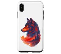 Wolfskopf Wolfssilhouette lupi montagne avventura natura lupo Custodia per iPhone XS Max