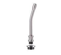 WOLFTEETH 510 810 2 in 1 Extra Lungo Curvo in Acciaio Inossidabile 510 Drip Tip Boccaglio con Adattatore 810 Per Sigaretta Elettronica Vape Serbatoio Vaping Dispositivi,Senza Nicotina e Tabacco 112412