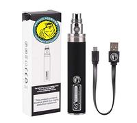 WOLFTEETH Genuino GS EGO II Prime 2200mAh Batteria Ricaricabile Inferiore Micro USB Ricarica 510 Ego Ricarica, 510 E Shisha E Sigaretta (Senza Nicotina e Tabacco/Nero 121502)