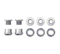 WOLfTOOTH KIT VITI E DADI CORONE ALLUMINIO 7075-T6 ARGENTO 5 PZ M8X0,75 PER