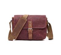 WolFum Borsa per fotocamera retrò Borsa a tracolla singola Borsa per fotocamera reflex Borsa a tracolla in tela Borsa a tracolla da uomo e da donna per scuola, college, campus, spostamenti, viaggi