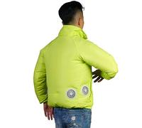 WolFum Giacca di Ventilazione, Abbigliamento Climatizzato, Giacca di Raffreddamento a Prova di Sole per Lavoro all'aperto, Battuta di Pesca ad Alta Temperatura, Abbigliamento per Ventola di