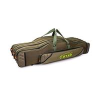 WolFum Porta canna da pesca portatile Borsa per attrezzi per canna da pesca Custodia per mulinello Organizzatore Attrezzatura da pesca Attrezzatura Raddoppia il comfort