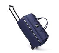 WolFum ZHANGQIANG 3 in 1 Trolley con Ruote Approvato da Cabina Borsa da Viaggio Zaino da Volo Bagaglio a Mano Valigia da Cabina (Colore : Blu, Dimensioni : Small) Raddoppia il Comfort